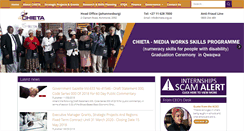 Desktop Screenshot of chieta.org.za